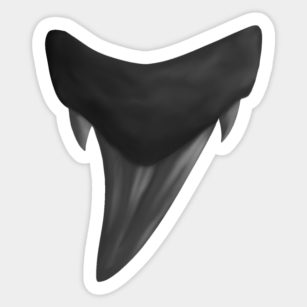 Otodus Shark Tooth Sticker by Reeseworks